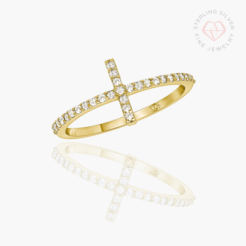 New Covenant Ring- Gold Vermeil & Sterling Silver