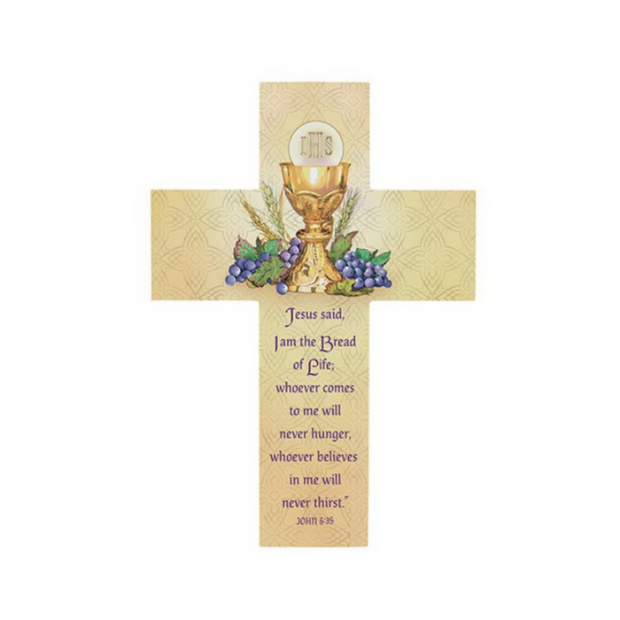 First Communion Inspirational Wood Cross