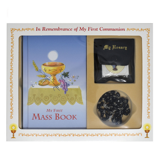 First Mass Book (My First Eucharist) Boxed Set - Black