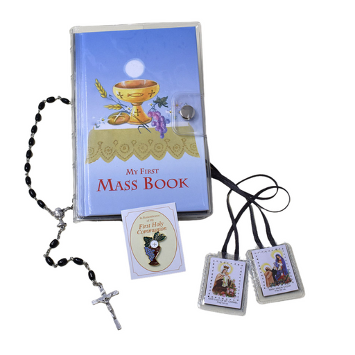 First Mass Book (My First Eucharist) Vinyl Set - Blue Black