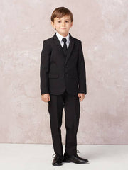 First Communion Boy's Slim Fit 5-Piece Suit – Sizes 6 Months to 20 Youth