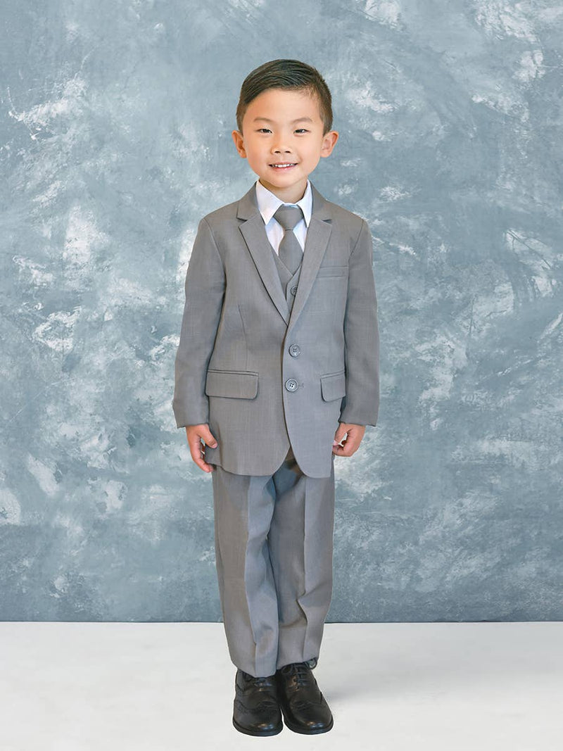 First Communion Boy's Slim Fit 5-Piece Suit – Sizes 6 Months to 20 Youth