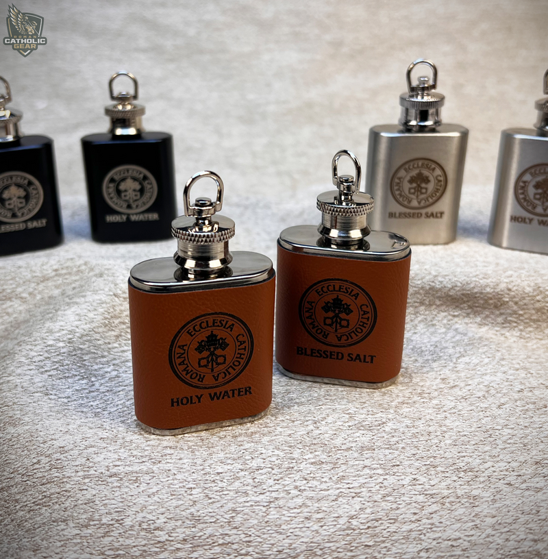 Blessed Salt and Holy Water Flask Pack
