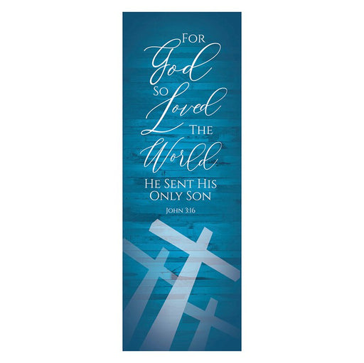 For God So Loved Cross Banner - Easter Promise Collection