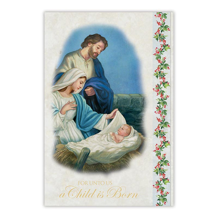 For Unto Us a Child is Born - Priest Greeting Card - 12 Pieces Per Package