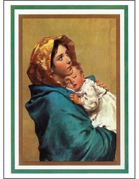 MC 89 Stock Mass Card – The Madonna of the Streets | Catholic Parish Mass Cards 4x6 & 5x7