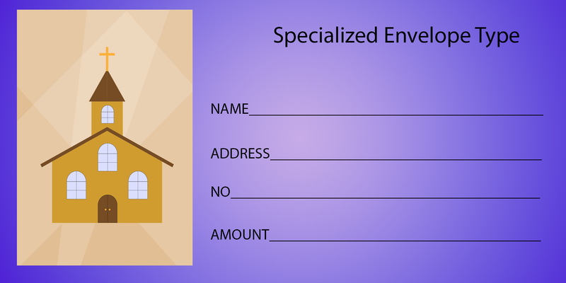 #399E - Custom Envelopes | Full Color Catholic Church Envelopes