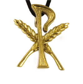 Gluten-Intolerance Amulet, Gold or Silver