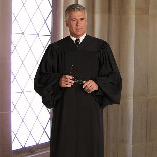 Geneva Men's Pulpit Robe - Black