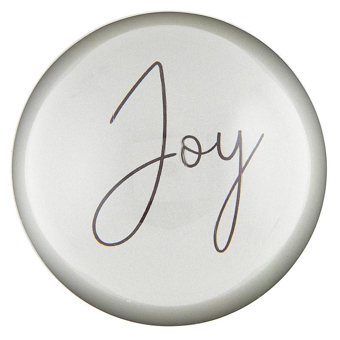 Glass Paperweight - Joy