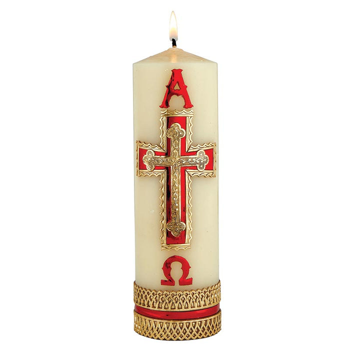 Gold Cross - Family Prayer Candle