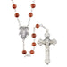 Goldstone Gemstone Rosary with Miraculous Medal Center