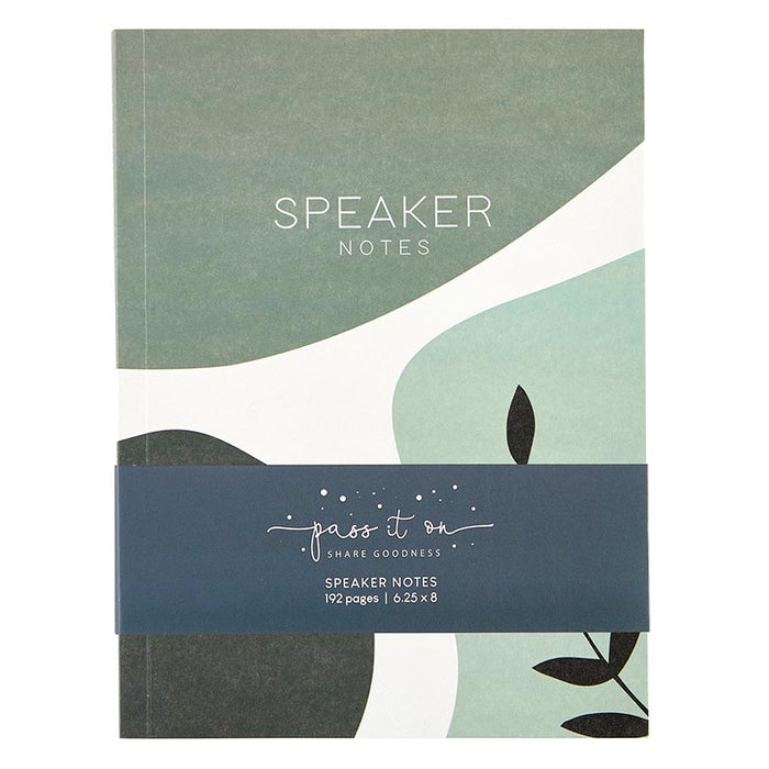 Green Speaker Notes - 4 Pieces Per Package