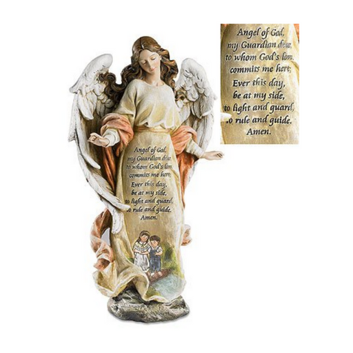 Guardian Angel with Children Statue - Figures of Faith