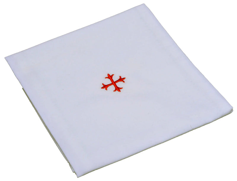 H100R Red Cross Cotton Altar Linens - 3 Pack
