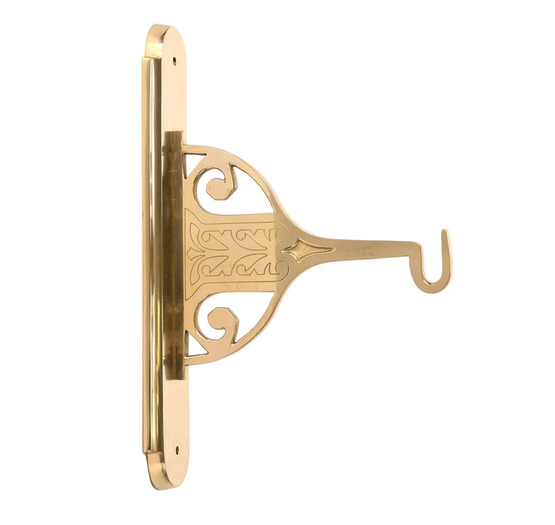 Small Solid Brass Hanging Sanctuary Lamp Wall Bracket