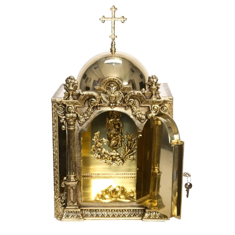 Custom Made Solid Brass Baroque Tabernacle - Call for Details & Pricing