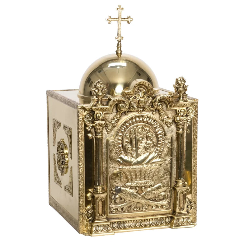 Custom Made Solid Brass Baroque Tabernacle - Call for Details & Pricing