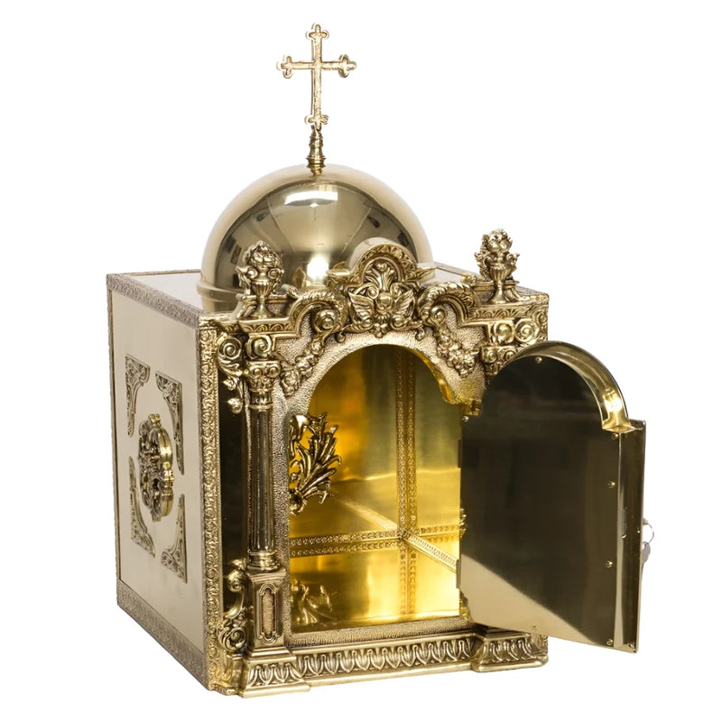 Custom Made Solid Brass Baroque Tabernacle - Call for Details & Pricing