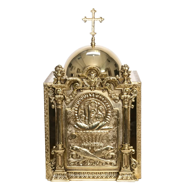 Custom Made Solid Brass Baroque Tabernacle - Call for Details & Pricing