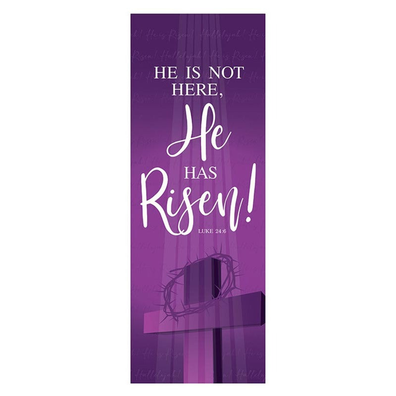 He Is Not Here, He is Risen X-Stand Banner