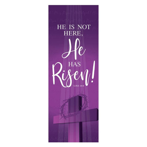 He Is Not Here, He is Risen X-Stand Banner