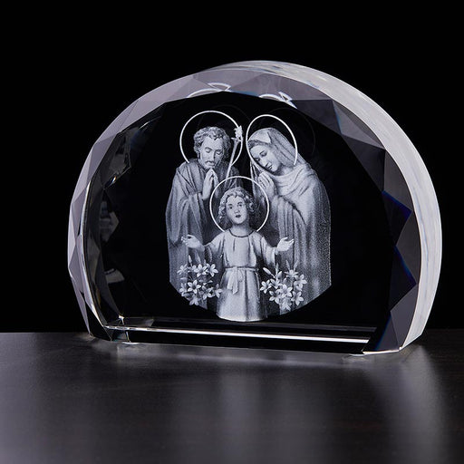 Holy Family Large Etched Glass
