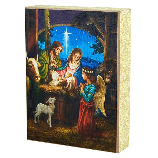 Holy Family Nativity Box Sign