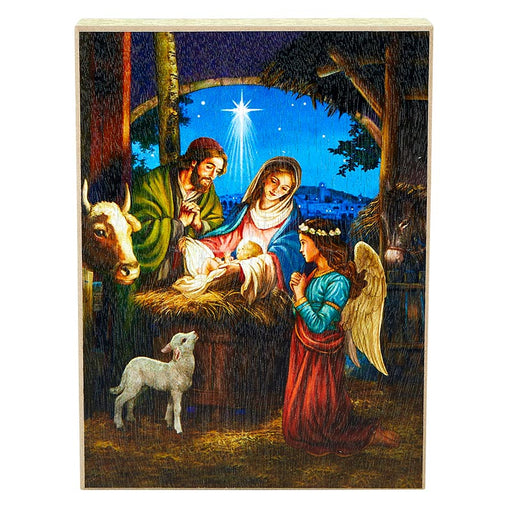 Holy Family Nativity Box Sign