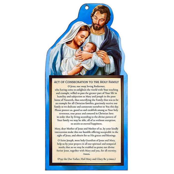 Holy Family Plaque -  6 Pieces Per Package