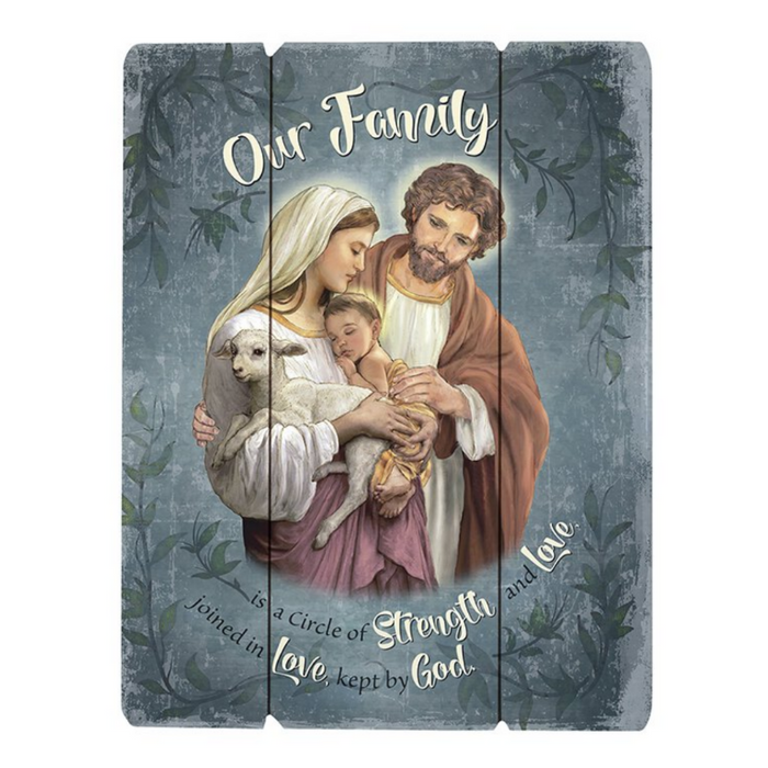 Holy Family Wood Pallet Sign Wood Pallet Sign - Family Holy Family Wood Pallet Sign