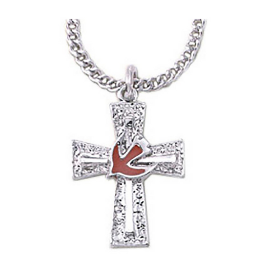 Holy Spirit Cross Necklace holy spirit item pentecost symbols pentecost symbolism pentecost items