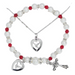 Holy Spirit Necklace and Ruby Bracelet Set