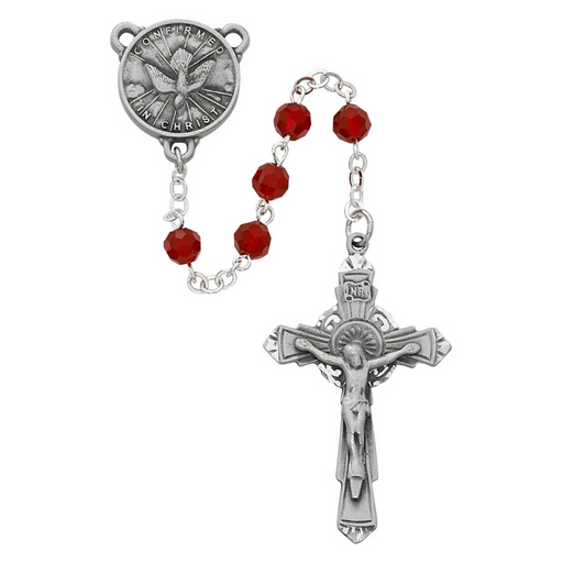 6mm Holy Spirit Red Rosary