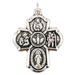 Holy Spirit Silver Cross Medal - 12 Pieces Per Package