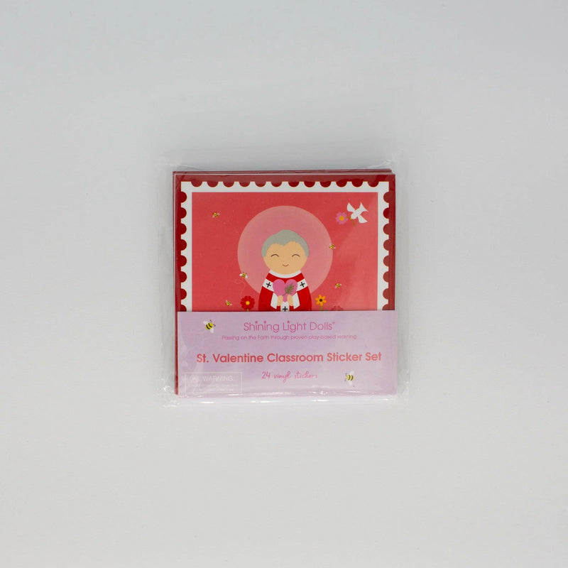 St. Valentine Classroom Sticker Set - 24 pack