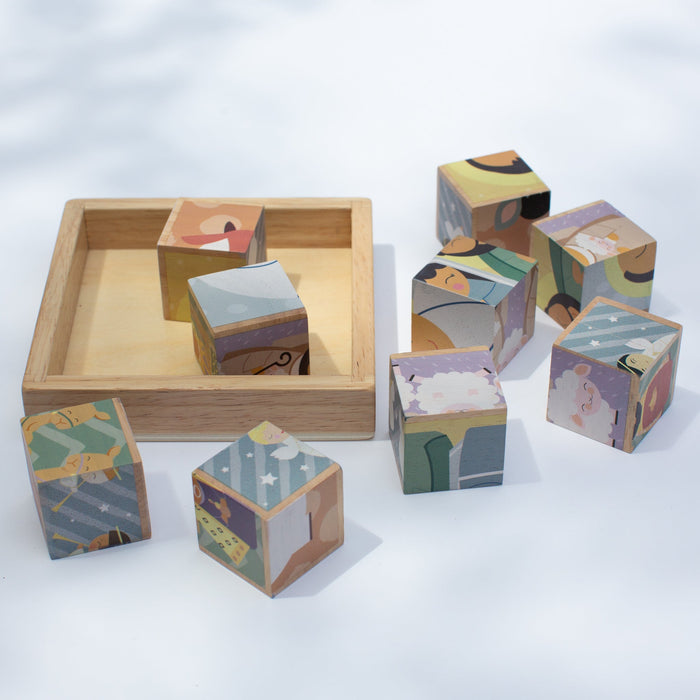 Christmas Nativity Wooden Cube Puzzle