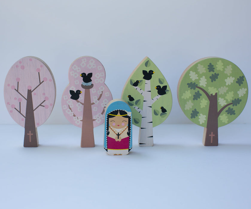 St. Kateri's Forest Wooden Seasons Set