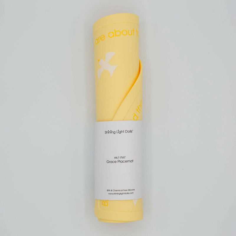 Yellow Holy Spirit Silicone Grace Placemat