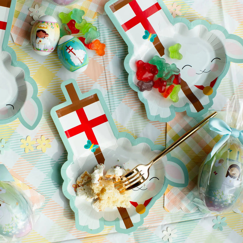 Pascal Lamb Paper Plates - set of 20