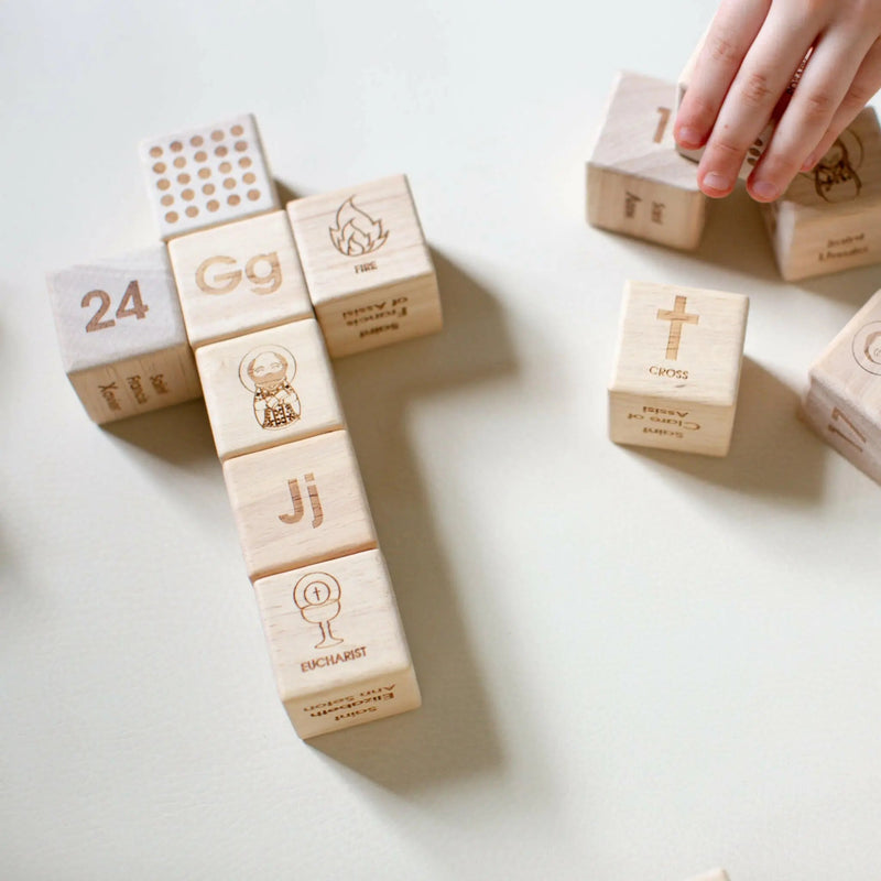 Catholic ABC Alphabet Blocks
