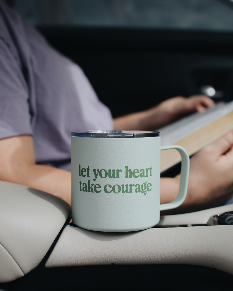 Take Courage Travel Mug | Blessed Is She Rambler – Stainless Steel Insulated 14oz