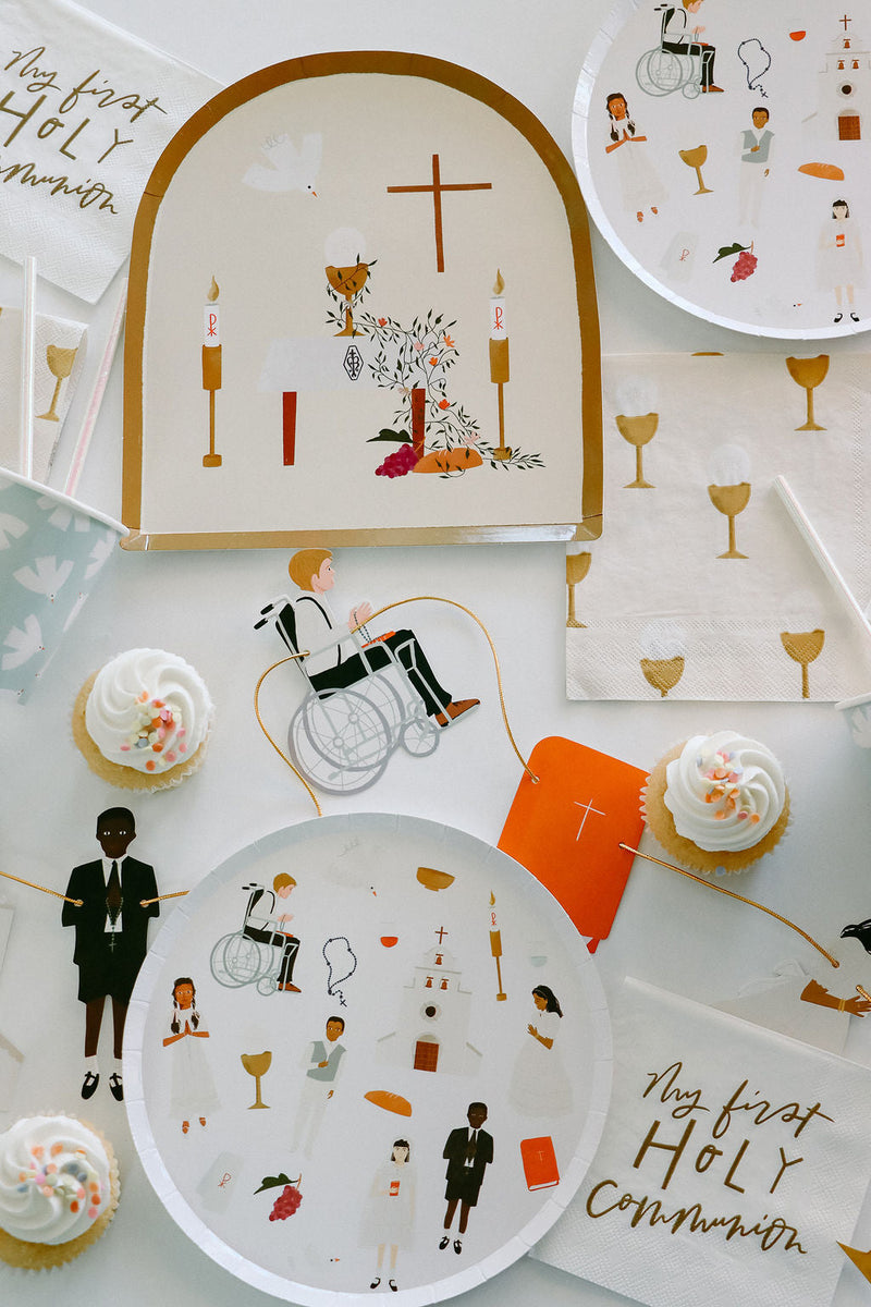 First Communion Dinner Plates