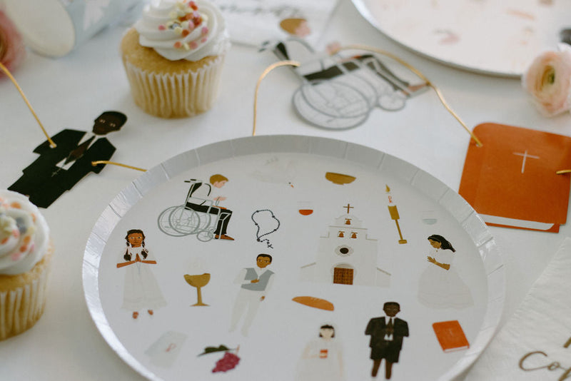 First Communion Cocktail Plates