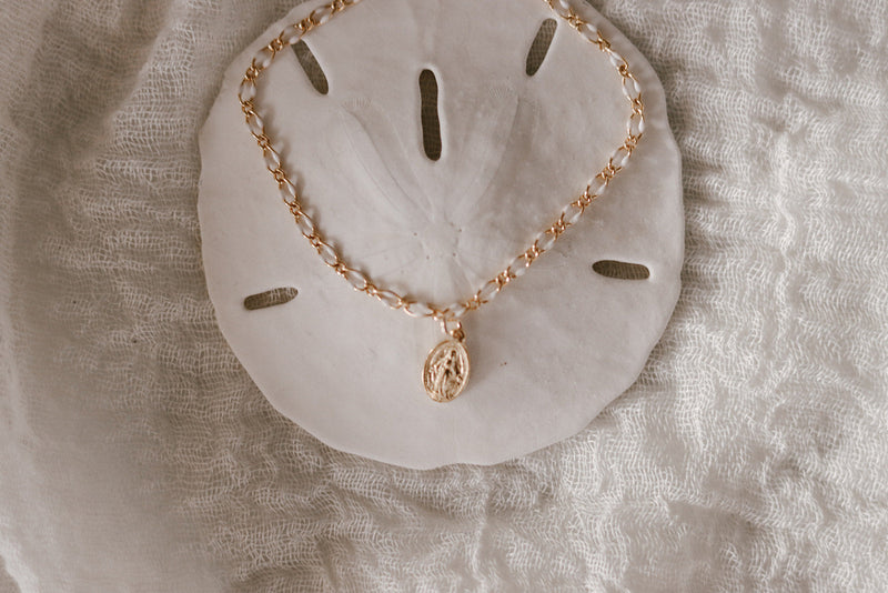 Our Lady of Snow Miraculous Medal Bracelet