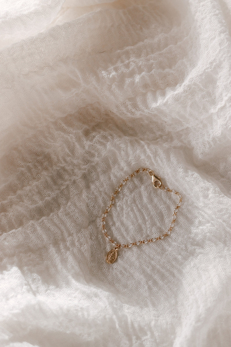 Our Lady of Snow Miraculous Medal Bracelet