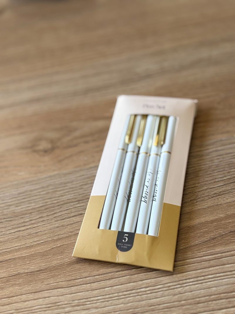 Blessed is She Five Pack Pen Set