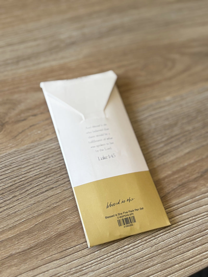 Blessed is She Five Pack Pen Set