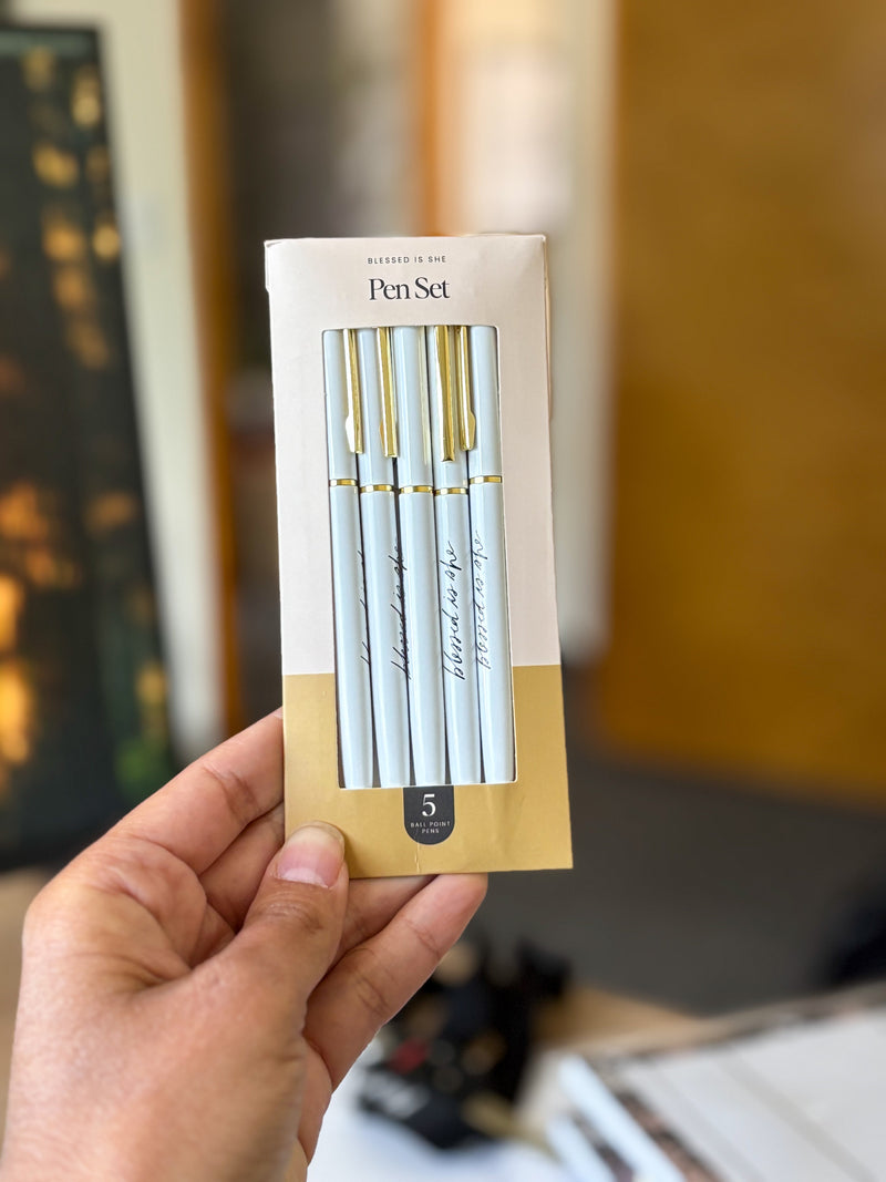 Blessed is She Five Pack Pen Set