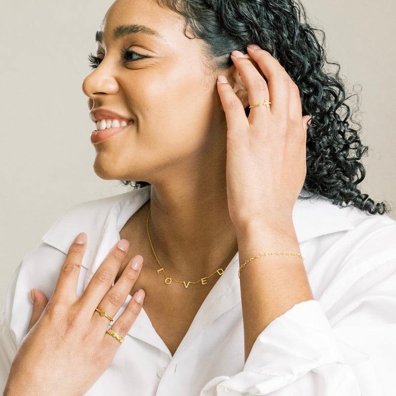 LOVED Necklace in Gold-Filled and Sterling Silver
